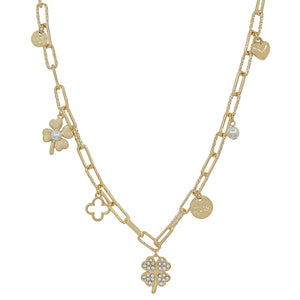 NECK: EMER GOLD